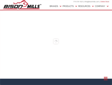 Tablet Screenshot of bisonmills.com